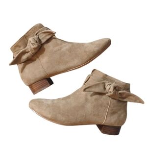 Rowen Tan Suede Ankle Boots Women's Tan Booties size 7.5